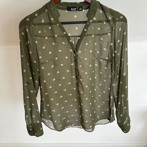 Green blouse